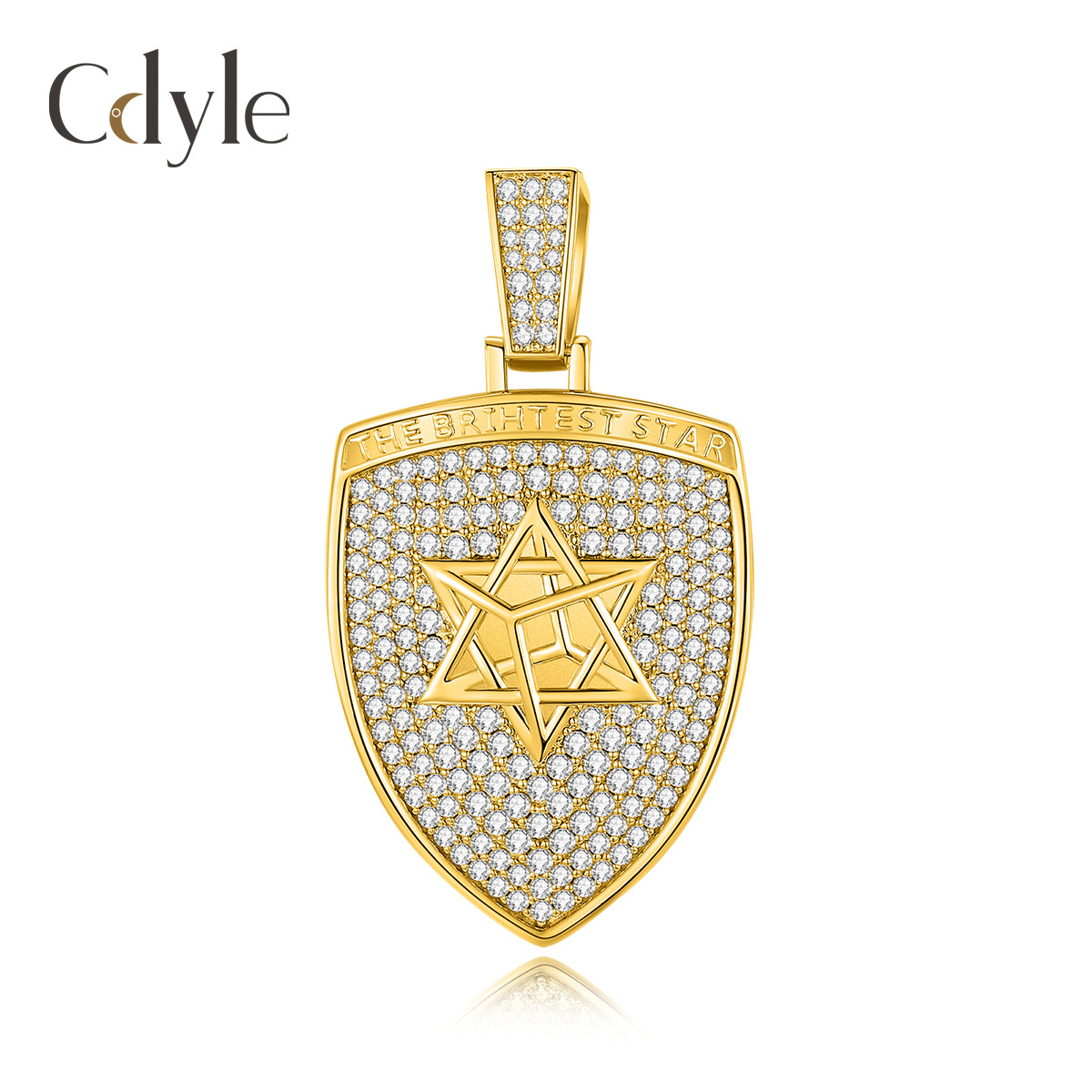 18K Gold New Pendant Personalized Versatile Original Prayer Hand Hip Hop Pendant