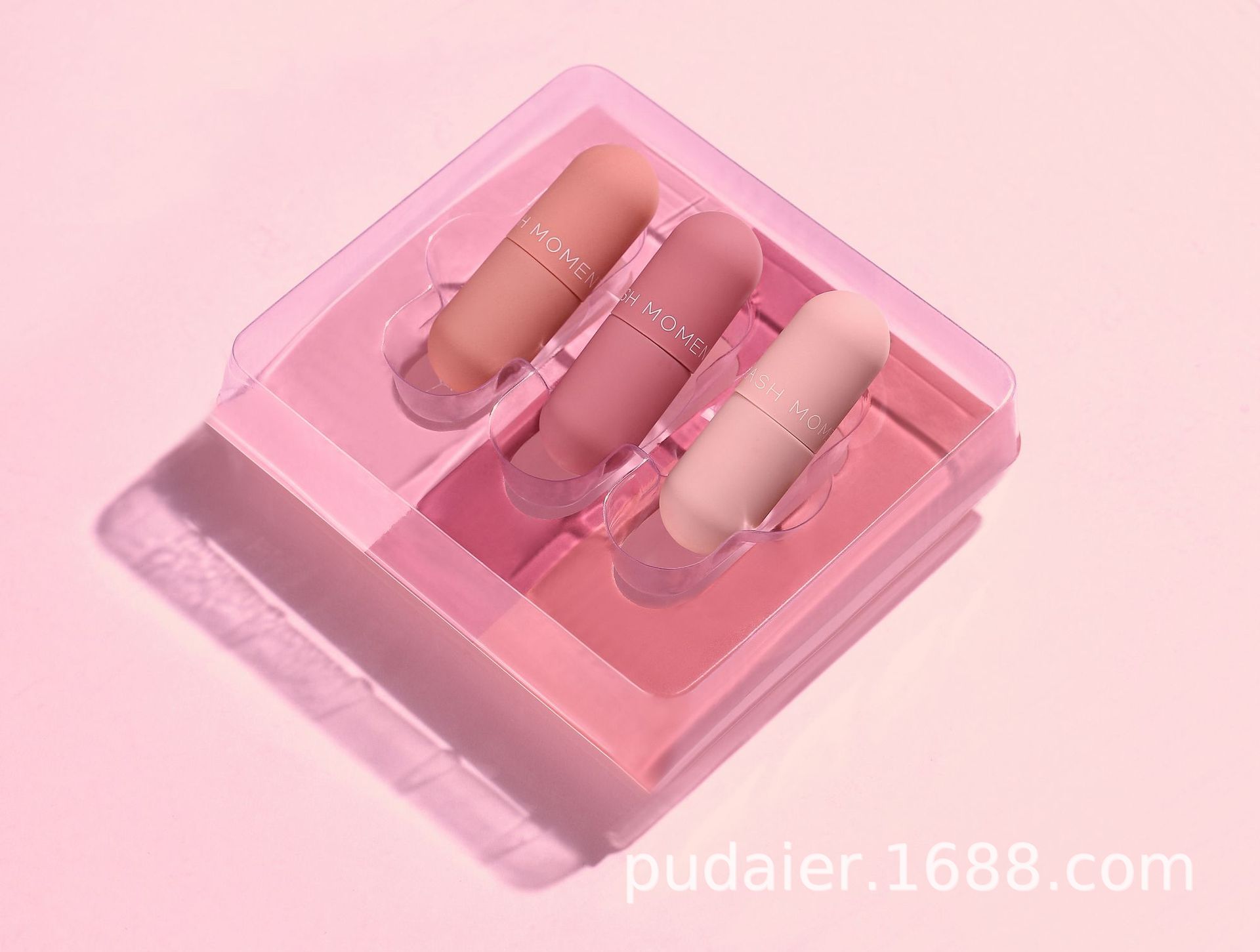 Mini Capsule Lip Glaze Mirror Mist Face Velvet Three Series Lip Glaze Set, Colorful and Moisturizing, Non Staying Cup Net Red, Popular Style