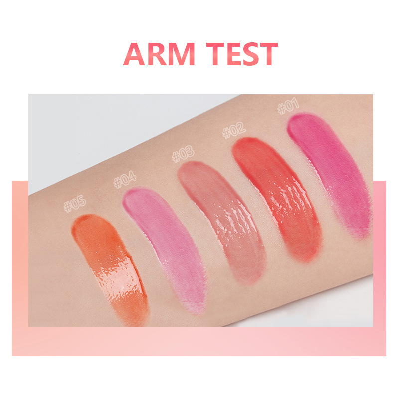 Pudaier European and American 5-color Moisturizing Lip Gloss Lip Honey Non Staying Cup Pearl Mouth Red Lip Glaze