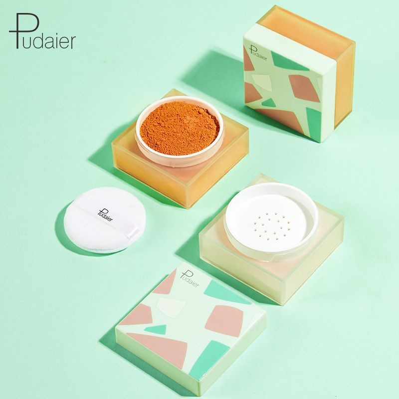 Pudaier concealer oil control powder powder matte pearlescent hard to take off makeup makeup