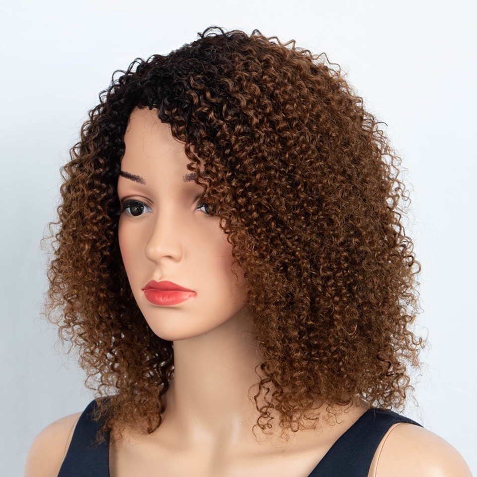European and American wigs Africa cross-border direct supply African small curly hair full real hair headgear wholesale wigs Human hair