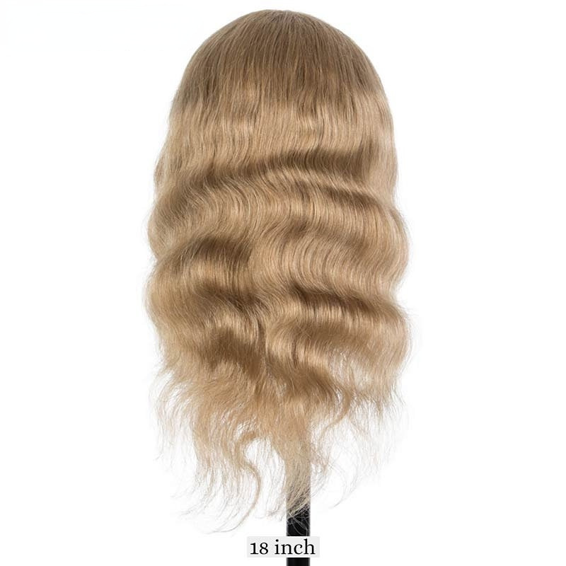 Long curly hair, real hair headgear, Rebecca's cross-border hot product, HUMAN HAIR