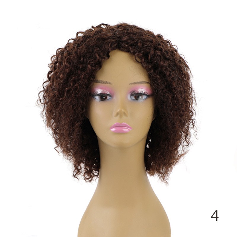 European and American cross-border fluffy explosive head medium and long small curly hair hood female