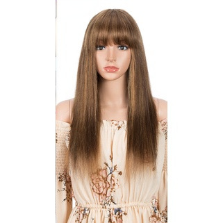 European, American, African, long straight hair, temperament, all real people, hair, bangs, head covering, human hair wigs