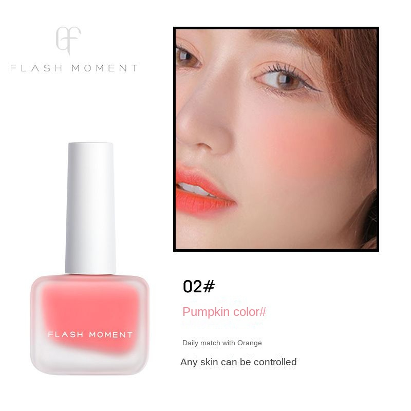 FLASHMOMENT Shining and Penetrating Liquid powder blusher Repairing and Improving Color powder blusher Liquid Color Makeup