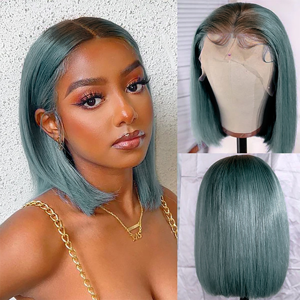 Front lace European and American wigs Rebecca long straight hair real hair headgear cross-border hit wig headgear Xuchang wig