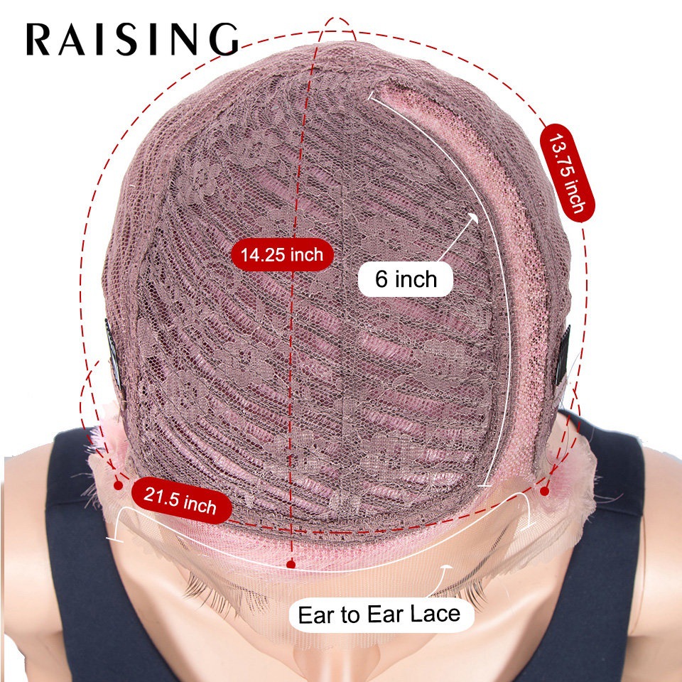 European and American hand-woven front lace wig head cover real hair short straight hair 8 inch head cover t-lace wig