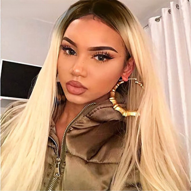 European and American 613 real hair cover T-shaped front lace wig head cover human hair Lace wig