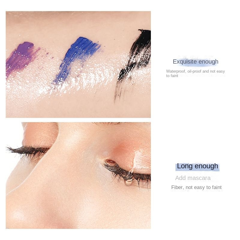 Pudaier4D color eye black, long, curly, thick, waterproof, and non smudging, 9 eye black