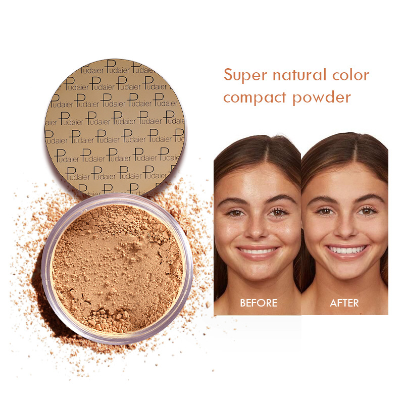 Pudaier European and American makeup matte pearlescent powder high gloss cosmetic powder concealer setting powder honey powder