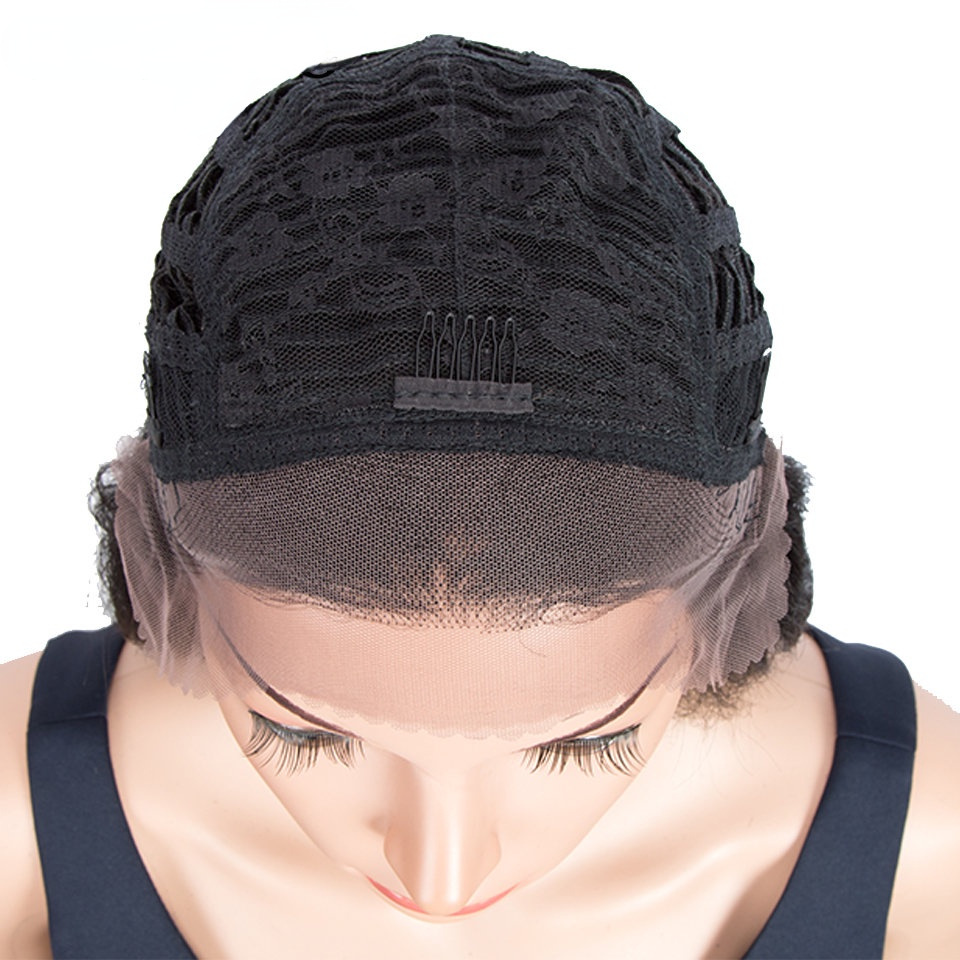 Amazon New European and American Style Human Hair Women's Wigs Lace Color Wigs