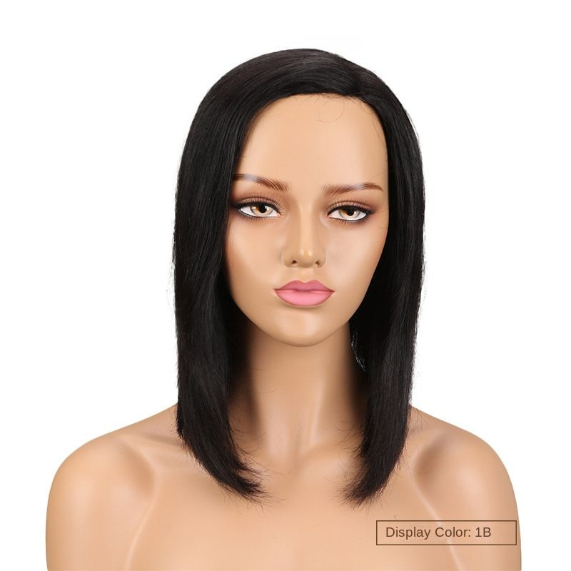 Wigs European and American color real hair lace long straight hair  new human hair various colors