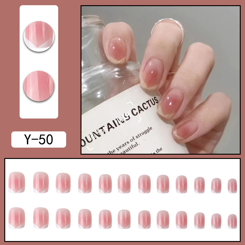 Y2 Wearing Nail  Removable False Nail Patch Popular Girl Short Nail Art