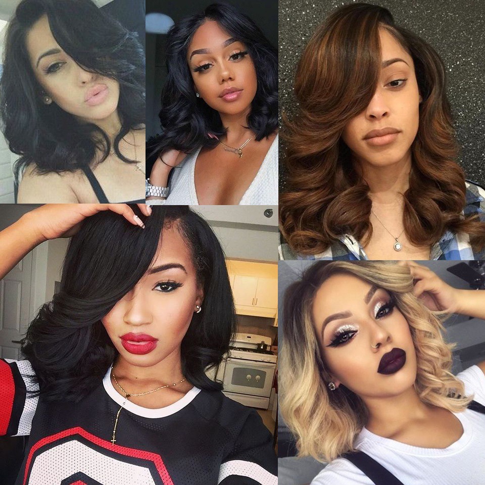 Human hair head covering, hair seam lace wig, human hair