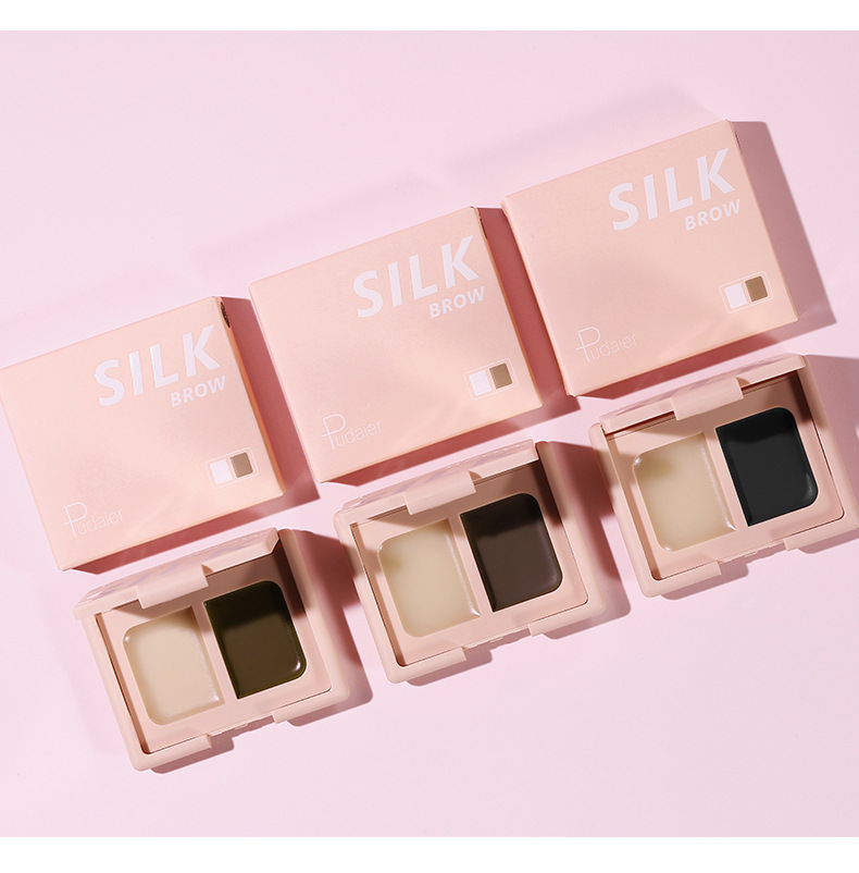 Pudaier two-color dyed eyebrow shaping eyebrow cream waterproof and long-lasting eyebrow gel three-dimensional eyebrow shaping eyebrow cream