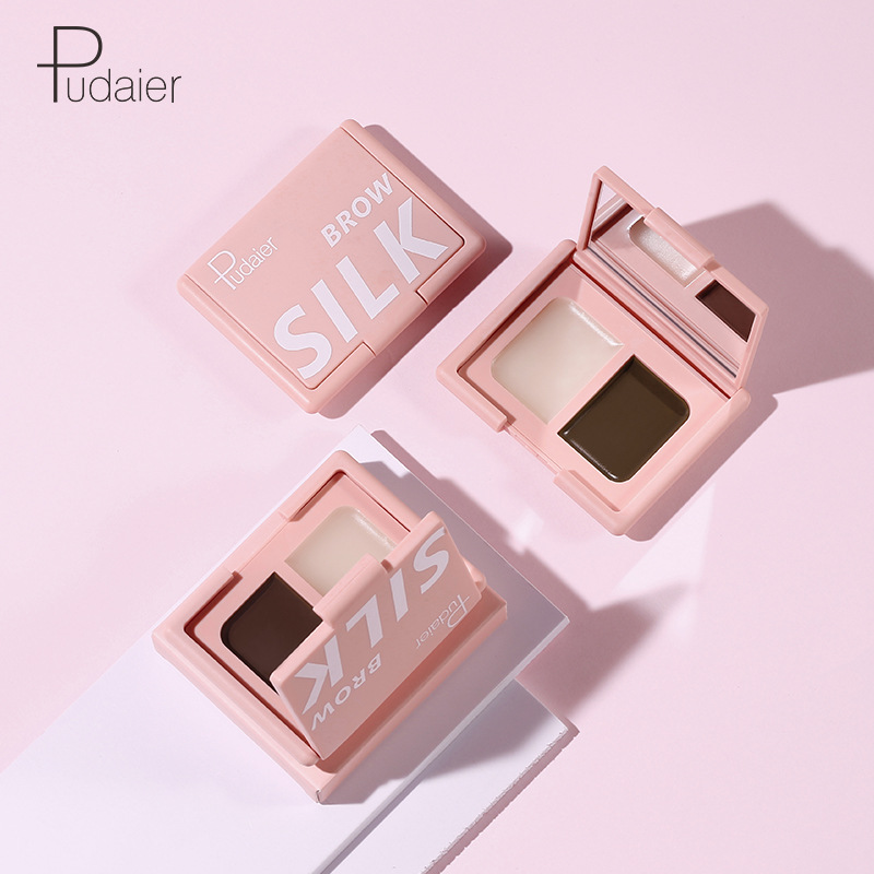 Pudaier two-color dyed eyebrow shaping eyebrow cream waterproof and long-lasting eyebrow gel three-dimensional eyebrow shaping eyebrow cream
