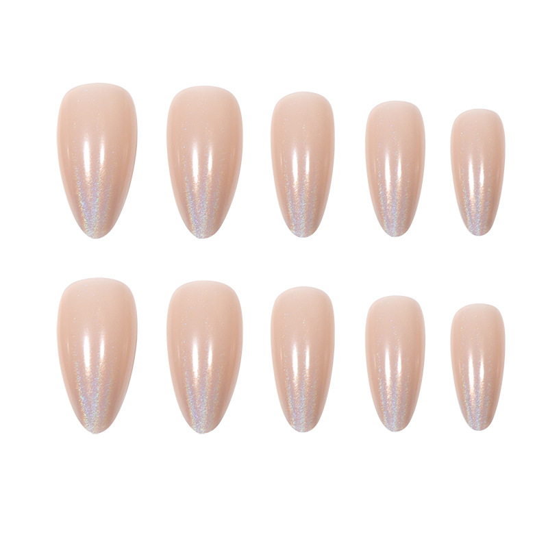 Wearing Nail Simple Gradual Colorful Water Droplets Show White Spicy Girl Nail Beauty  False Nail Patch European and American False Nails