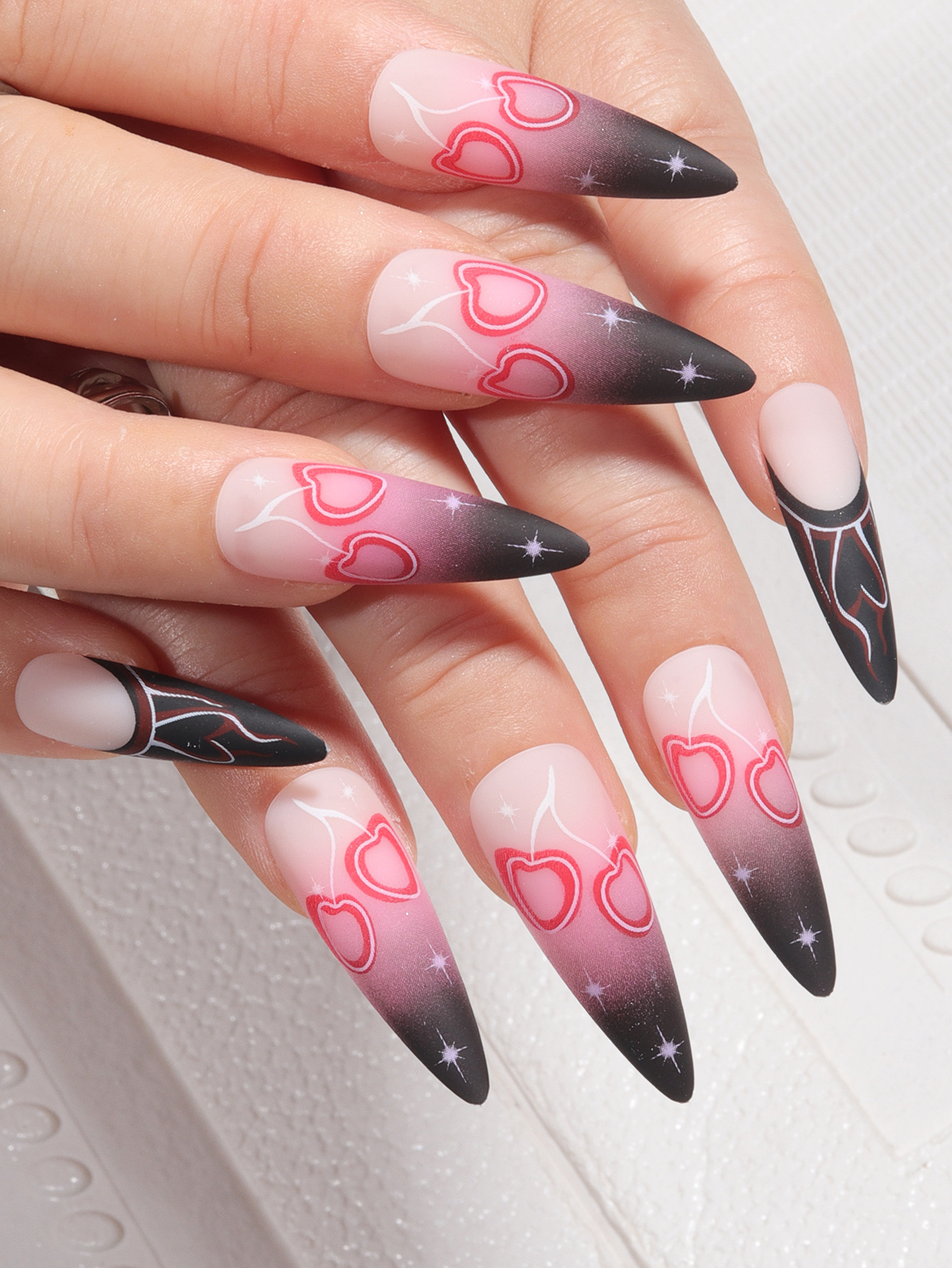 Halloween style manicure wearing European and American holiday nail wearing dark style fake nail product patch