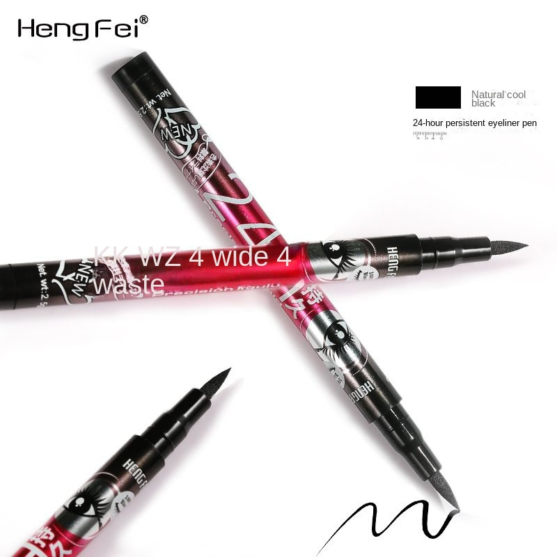 New 24H anti splash eyeliner pen Hengfei thick black waterproof eyeliner liquid